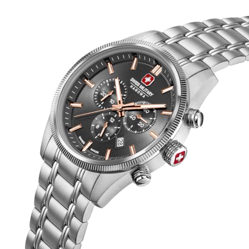 Image of Swiss Military Hanowa SMWGI0003104 - Swiss Made Round Blue Chronograph - Watch for Men