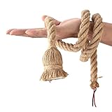 【Estilo industrial vintage】 La forma de cuerda creativa en forma de cuerda natural es una base de araña, con un estilo industrial retro rústico, que es muy adecuado para la decoración del hogar rural
