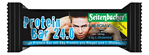 Seitenbacher Protein Riegel 24.0 I 24g/70g = 34% Protein I glutenfrei I glycerinfrei I 12er Pack (12x70g)