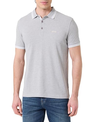 BOSS Men's Polo Shirt, Silver 043, XXL