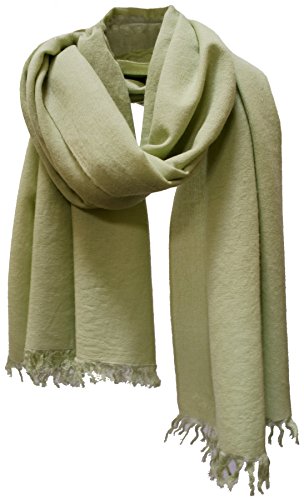 Luxury Grade Silk Wool Shawl Scarf Wrap Stole Spring Green