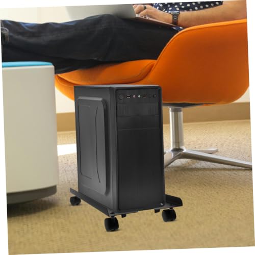 Soporte móvil para torre de computadora jojofuny, con ruedas y diseño elevado de acero laminado en frío, para colocar debajo del escritorio en oficina o hogar miniatura 6