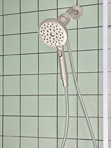 Moen 220C2Epsrn Verso Rainshower/Handshower Combination With Infiniti Dial And Magnetix Docking, 60" Hose, Spot Resist Brushed Nickel #TOP6