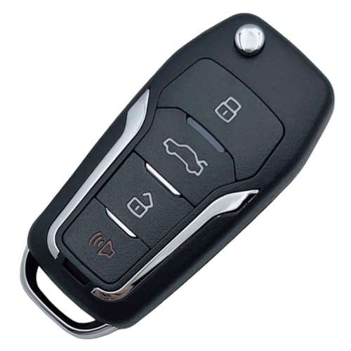 Coque de clé de voiture rabat Ford Lincoln Mercury télécommande 4 boutons