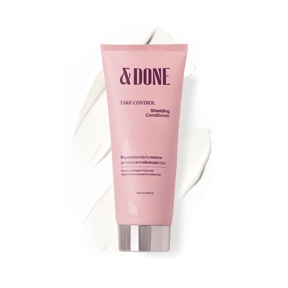 &Done Take Control - Shielding Conditioner - 200ml for Men & women | Bond & Damage Repair, Smooth Shine, Frizz Control, Colour Protection | Moisturizing, Nourishing, Strengthening, SLS, Paraben Free-picture-28
