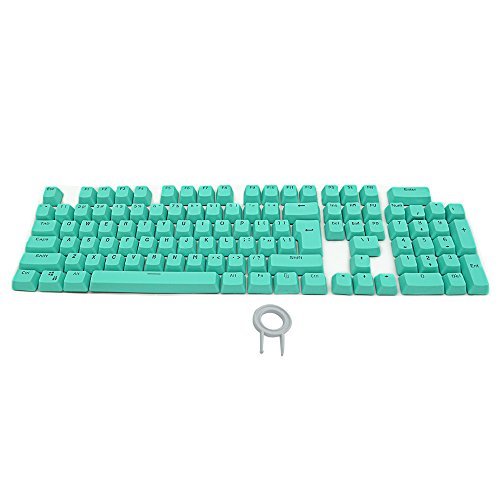 Bossi 104 PBT Replacement Keycaps Double-shot Backlit Keycaps Set for Mechanical Keyboard with Key Puller - Cyan