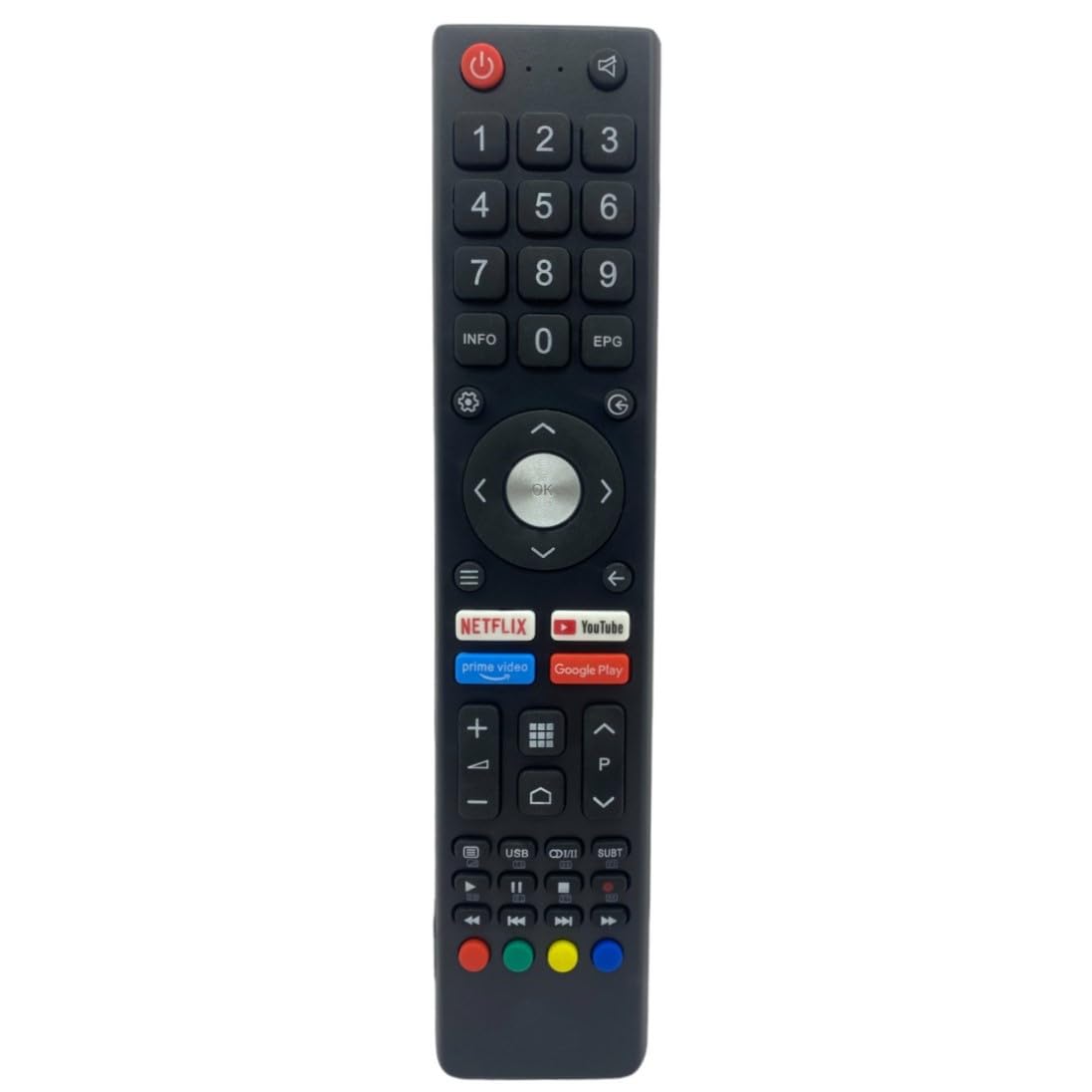 Upix Smart TV Remote No. 972 (No Voice) with Netflix, YouTube & Prime Functions, Compatible/Replacement for BPL Smart TV Remote Control (Exactly Same Remote Will Only Work) (B0BCKN34FB) Amazon Price History, Amazon Price Tracker
