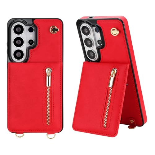Étui Samsung S20 rouge pour ranger vos cartes et protéger votre écran des chutes