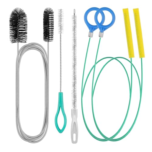 Soyoyora 5 Pcs Drain Unblocker Tools Shower Drain Unblocker Multifunctional Sink Unblocker Tool Plumbing Unclogger Tool for Bathroom Shower Kitchen Plug Hole Reusable Drain Rods