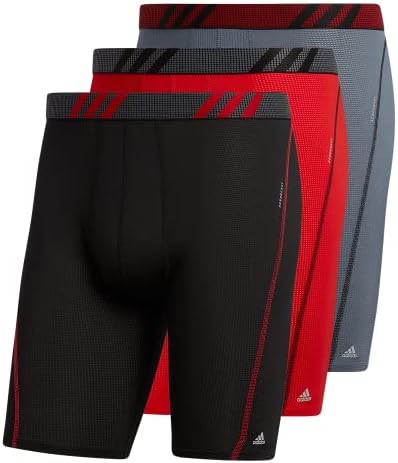 adidas Men's Men's Stretch Cotton 3-pack Boxer Brief Underwear (pack of 3)