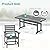 Homenjoy 7 Piece Patio Dining Set, 66" Rectangle HDPS Weather Resistant Outdoor Table & 6 Patio Chairs Set with 1.96" Umbrella Hole, Heavy Duty Chairs for Backyard Balcony Deck, Grey