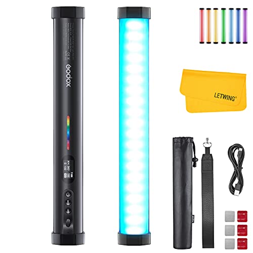Godox TL30 Tube Lumineux RGB, CRI 97+ TLCI 99+ Photographie Lumière LED, Trois Modes RVB, CCT, HSI Permettent D'obtenir Jusqu'à 36000+ Couleurs pour Tournage, Réalisation de Films, Vidéo