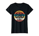 Womens CBD Oil Shirt Women Retro Friendly Neighborhood CBD Girl T-Shirt