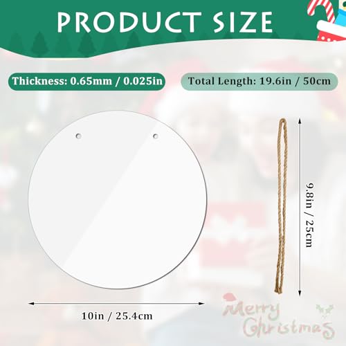 Support de porte vierge ronds en métal sublimation x10 de 25cm - 3