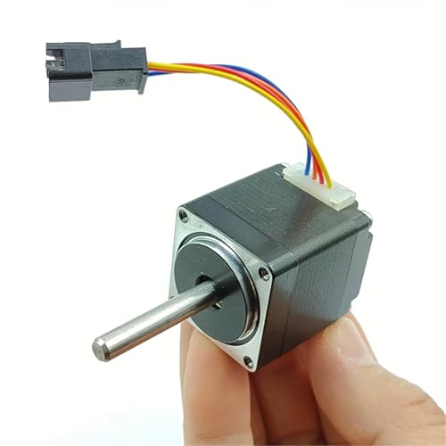Moteur pas à pas hybride 28 mm biphasé 1,8° à 4 fils avec un arbre long de 5 mm de diamètre