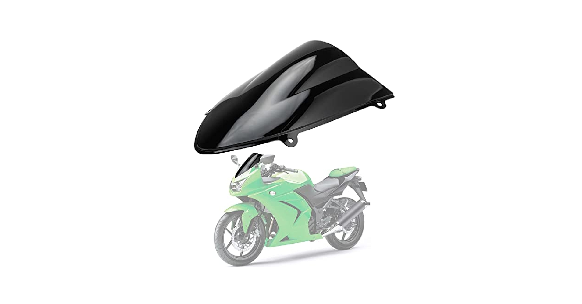 Amazon.com: PSLER Motorcycle Front Windshield Windscreen