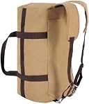 Large Canvas Travel Duffle Bag Heavy Duty, 3-in-1 Convertible Travel Bag with Backpack Straps for Gym, Sports, Travel, Camping(Khaki)