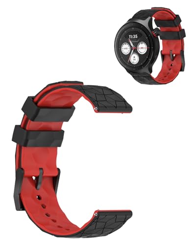 Correa De Silicona Negra Y Roja Para Moto Watch 2026 miniatura 1
