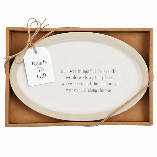 Mud Pie Farmhouse Sentiment Plate Best 6 1/2 X 11