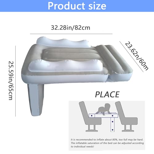 Toddler Travel Bed, Airplane Bed for Toddler, Airplane Kids Bed Inflatable Aeroplane Bed for Toddlers Travel Toddler Plane Bed Easy Inflatable Baby Bed Fits Most Airplane Seats,Car Seat Extender - Image 5