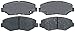 ACDelco 17D914C Professional Ceramic Front Disc Brake Pad Set
