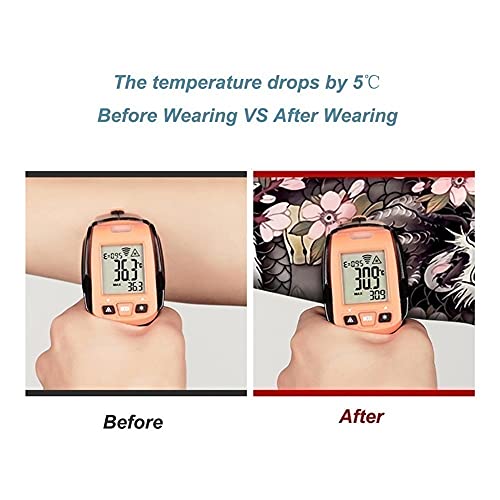 ZLSP Mangas de refrigeração do braço. UPF 50+ UV. Proteção Tatuagem cobertura - Anti-Slip Sun Protec