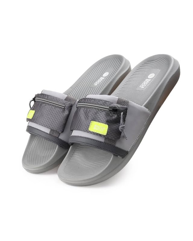 Image of Bacca Bucci Stash Slide for Men | Cushioned EVA Slide Slippers with Hidden Pocket | Comfortable, Lightweight & Stylish Slides