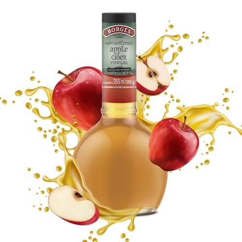 Borges Unfiltered Apple Cider Vinegar - 355 ml | For a Healthy Skin and Weight Loss | Helps Detox to maintain gut health (B075DJY7JQ) Amazon Price History, Amazon Price Tracker