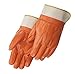 Liberty 2530 PVC Glove with 2-1/2" Rubberized Safety Cuff, Chemical Resistant, Large, Tan (Pack of 12)