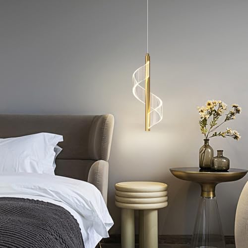 Lámpara de araña LED moderna de aluminio con pantalla acrílica 4