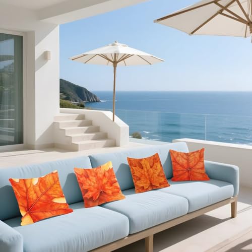 Housse de coussin imperméable 35x35cm avec fermeture éclair invisible - 3