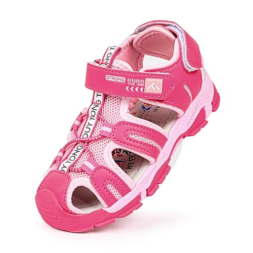 FANTURE Kids Athletic Sandals Closed Toe Lightweight Boys Girls Outdoor Summer Sports Shoes