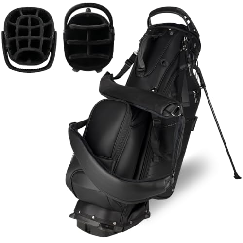 RevCore Luxury Hybrid Golf Stand Bag ScratchGuard Synthetic Leather 14 or 6