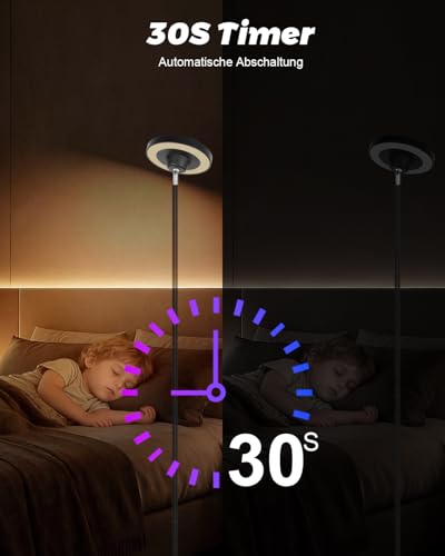 Lámpara de pie moderna para dormitorio y salón 7
