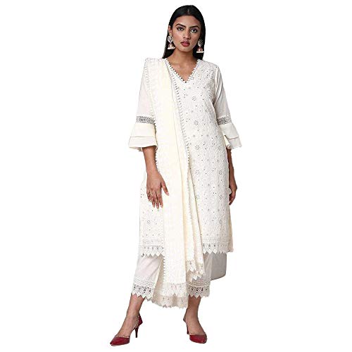 Biba Off White Salwar_Suit_Set (Skd7297_Beige_2Xl)