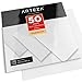 ARTEZA Self Adhesive Vinyl Sheets, 12 x 12 Inches, Pack of 50, Matte White, Waterproof and Easy to Weed and Cut, SAV for DIY Projects