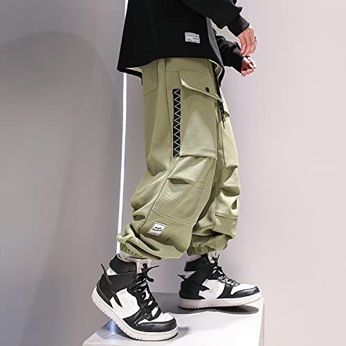 MOKEWEN Men's Streetwear Techwear Jogging Cargo Combat Tactic Ankle Pants3