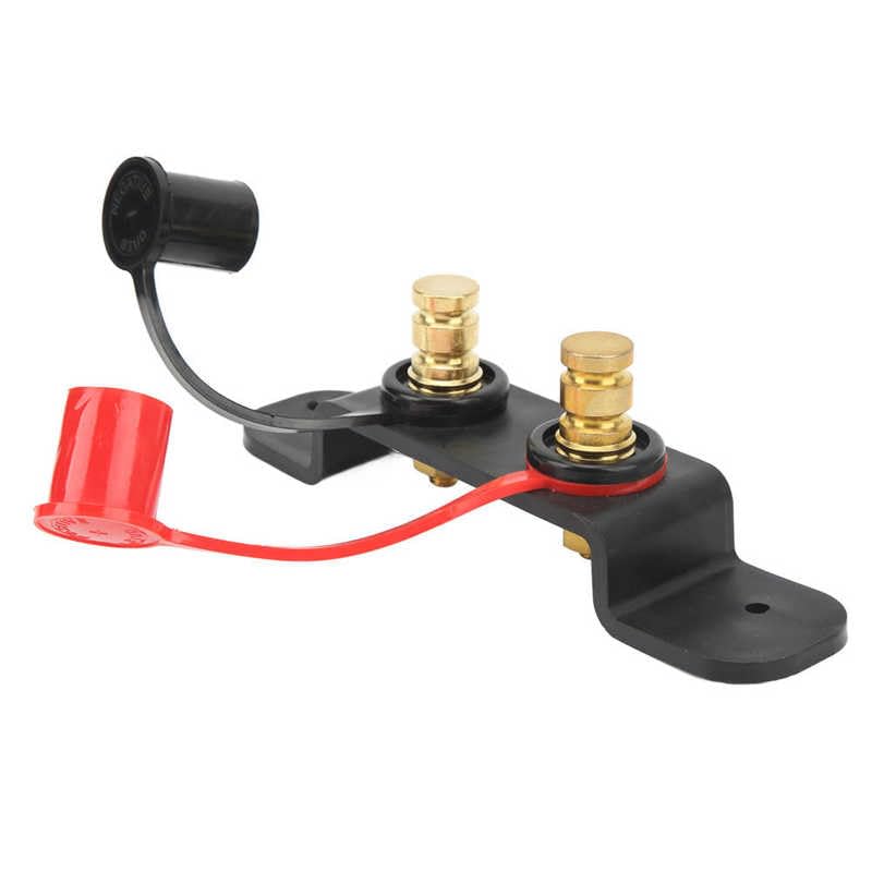Remote Battery Jumper Terminals Charging Posts with 4 Gauge Cable for UTV ATV Car Truck RV Tractor Boat