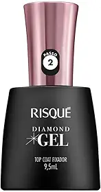 Risqué Top Coat Fixador Diamond Gel Cremoso - 9, 5 ml