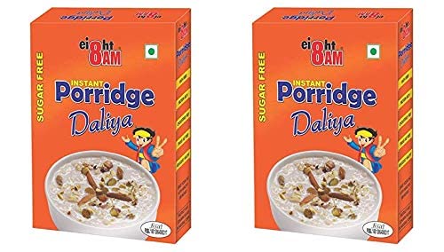 8AM Instant Wheat Porridge Sugar Free (Daliya), 200g(Pack of 2) | Rich in Protein & Fiber, Nutritious & Healthy Breakfast Cereals, Essential for Good Health, Natural Whole Wheat Improves Digestion (B08Z756TVX) Amazon Price History, Amazon Price Tracker