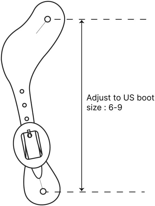 BLACK HOOF Floral Tooled Wing Shaped|Leather Spur Straps |Two Tone for Horse Riders | Western Men, Women, Adjustable Single Ply Spur Straps | Equestrian Accessories