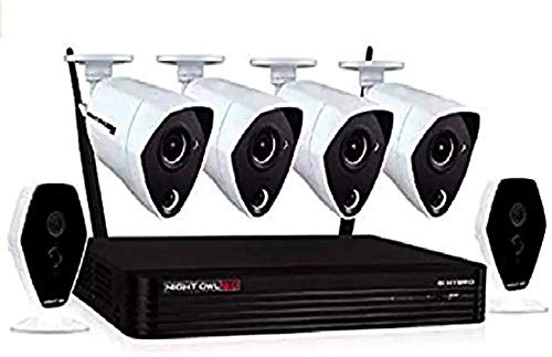 Night Owl 6-Channel 6-Camera 4K W2 Fusion Hybrid Security System with 1TB HDD DVR