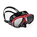 Premium Myopia Snorkel Set - HD Tempered Glass Mask (-1.0 to -9.0 Diopters) Full Dry Snorkel, Anti-Fog Spray (Red Set, Myopia -6.0)