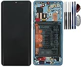 Original Huawei LCD-Display Einheit Bildschirm touchscreen für Huawei P30 Pro , Rahmen Blau mit original Akku ,Service Pack inklusive Werkzeug für einbau