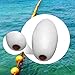 Menolana Float Buoy Fishing Marker Buoy Olive Shaped Throw Line Rope Ball Water Float for Marine Boats Water Activities Swimming Pool, White