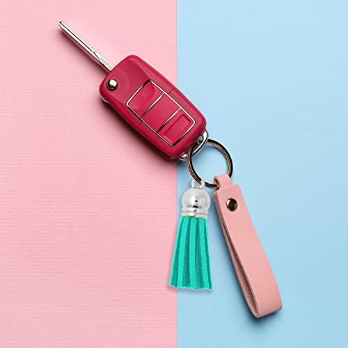 Mandala Crafts Faux Leather Suede Tassel With Loop For Keychains, Jewelry Making, Bookmarks, Books, Gifts, Pillows (Purple, 1.5 Inches 100 Pcs) #TOP5