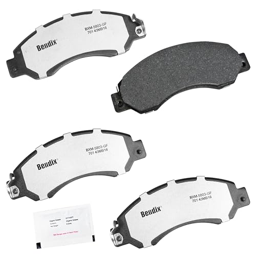 Image of Bendix Fleet Metlok MKD701FM Brake Pads for UD 1200 2004-1999, 1300 2007-2005, 1400 2010-1994, 2000 2012, 2600 2012