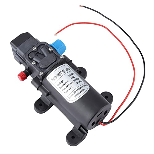 Pompe à Eau Pompe de Pulvérisateur électrique Pompe Auto-amorçante Pompe de Brumisation Haute Pression, 12V 60W Micro Pompe électrique à Membrane Auto-amorçante Pompe à Eau avec