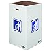 Bankers Box Medium Trash and Recycling Corrugated Bin, 42 Gallon, 1 Each (7320101)