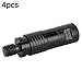 Keenso 4PCS Fishing Rod Pod Connector, Quick Release Adapter, for Carp Alarm Bank Sticks, Black, Easy Installation (Black